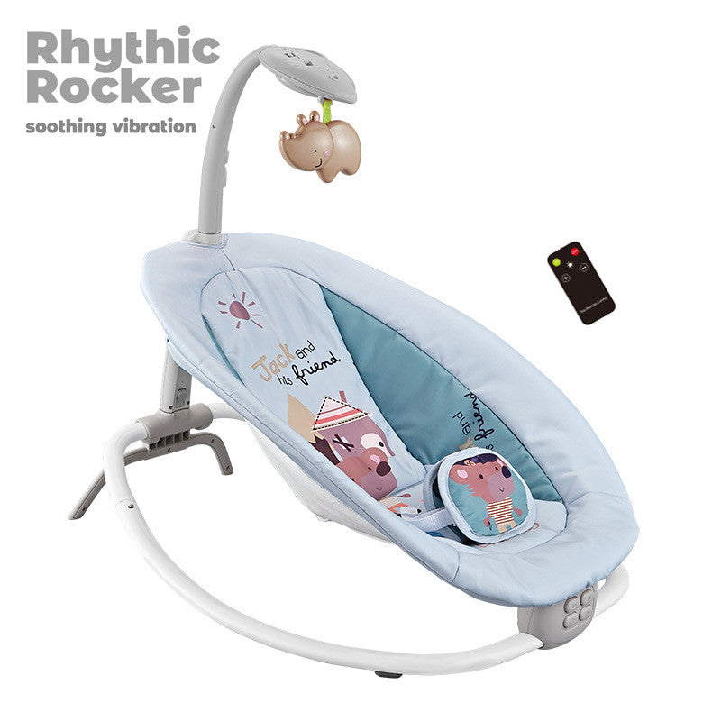 Gift Station Baby Multifunction Foldable Rocking Chair with Music, Vibration & Projection