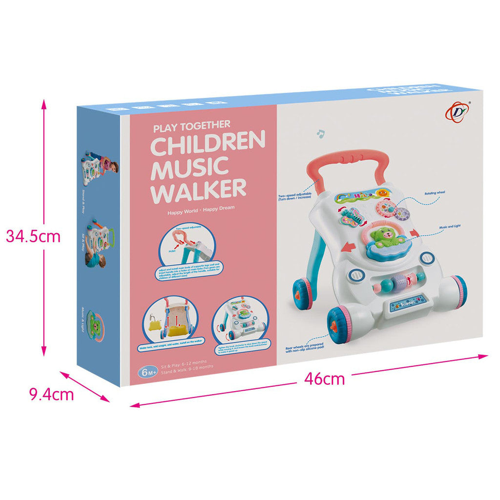 Gift Station Children Music Push Walker (with Weight Tank )