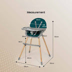 Prego Baby Bee High Chair Beech Wood