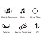 Gift Station Baby Multifunction Foldable Rocking Chair with Music, Vibration & Projection