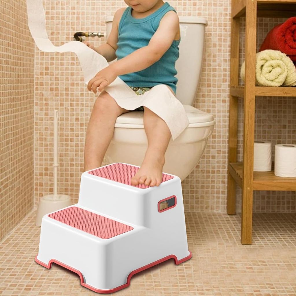 Mums Choice Wider Dual-Height 2-Step Stool for Kids