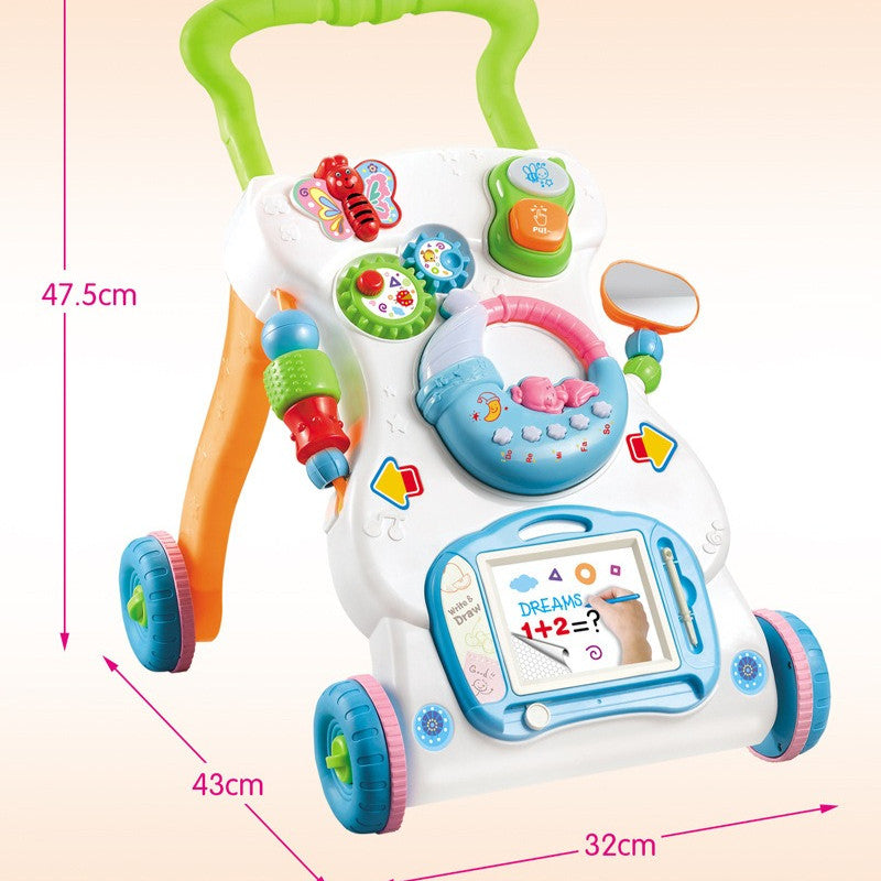 Gift Station Children Music Push Walker (with Weight Tank )