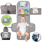 Mums Choice Waterproof Baby Diaper Bag with Changing Station Portable Large Capacity Mommy Bag
