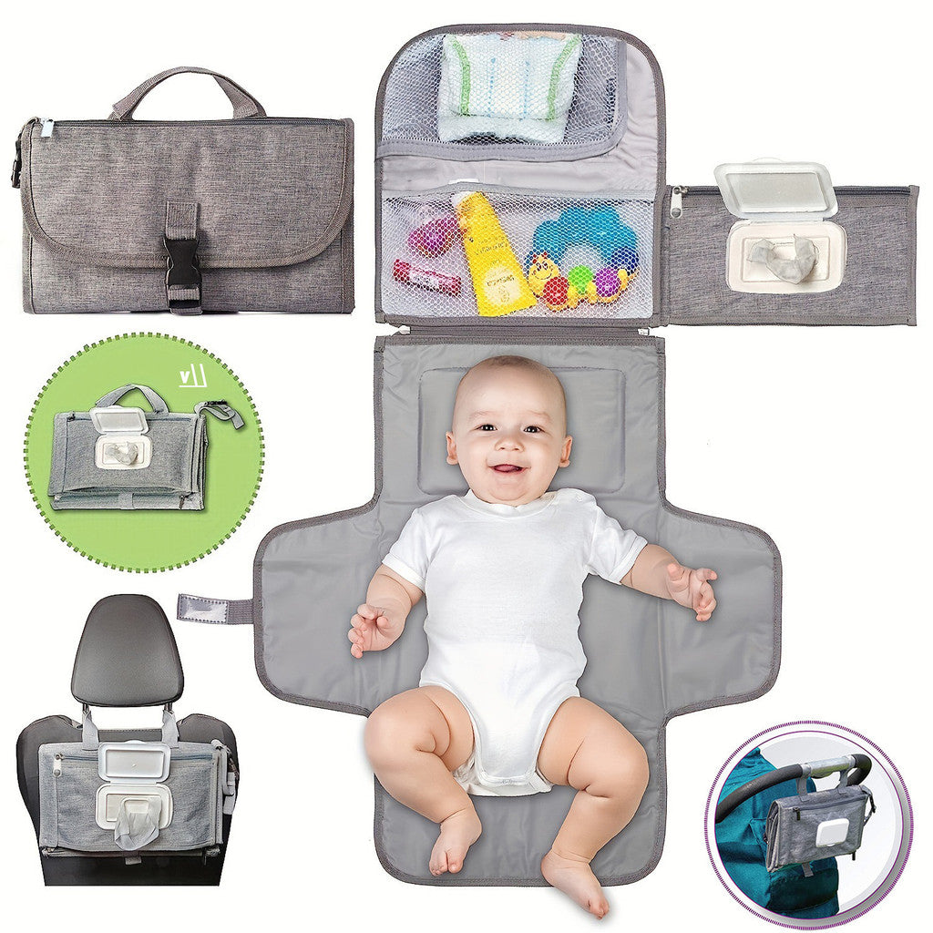 Mums Choice Waterproof Baby Diaper Bag with Changing Station Portable Large Capacity Mommy Bag