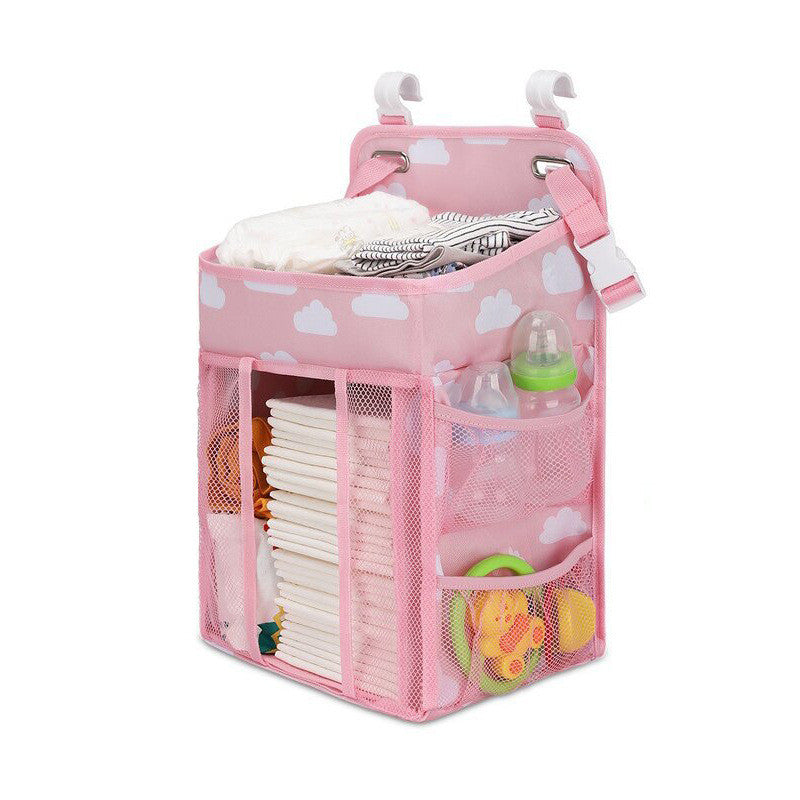 Mums Choice Baby Diaper Organizer Large Capacity Hanging Crib & Stroller Storage Bag