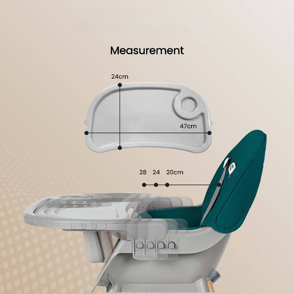 Prego Baby Bee High Chair Beech Wood