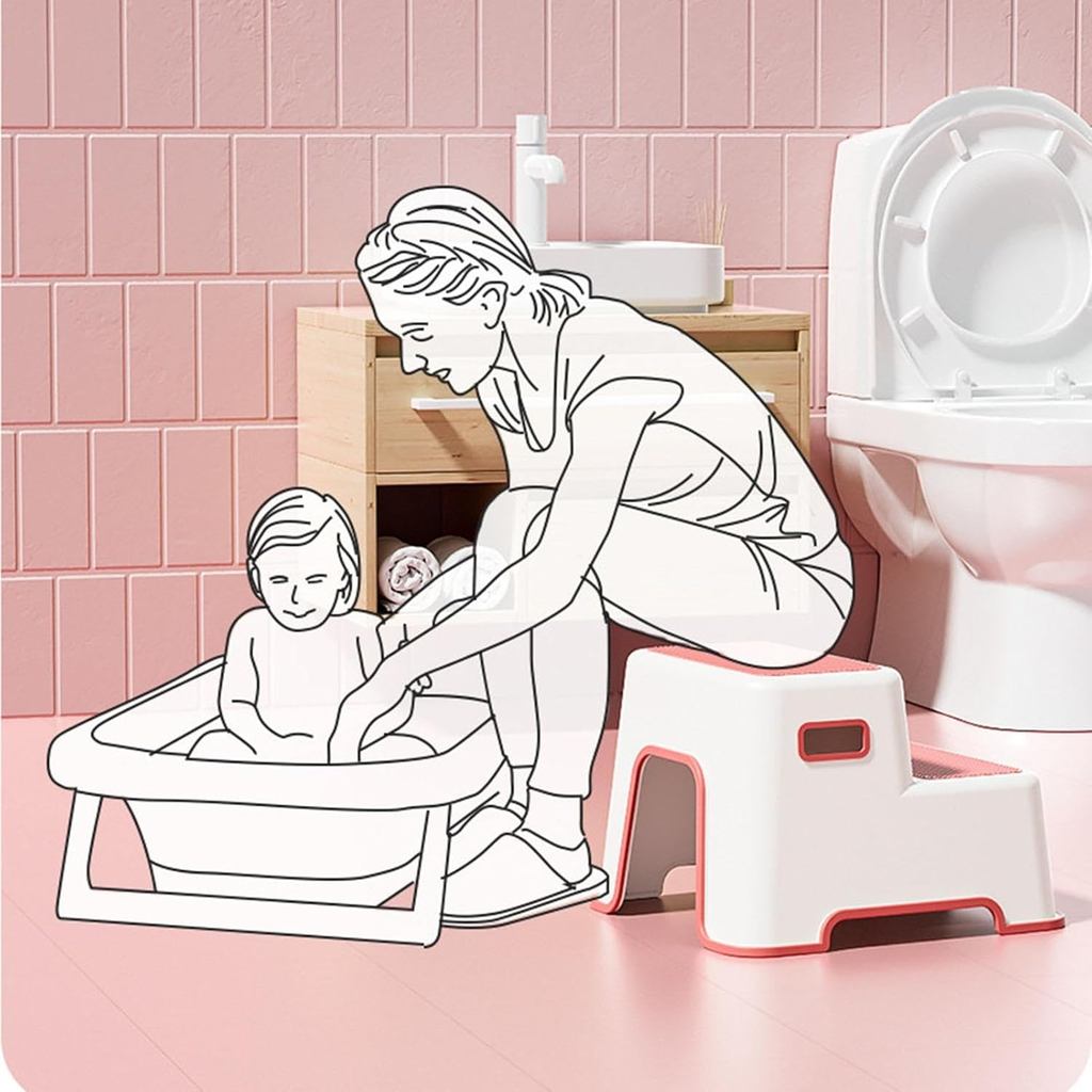 Mums Choice Wider Dual-Height 2-Step Stool for Kids