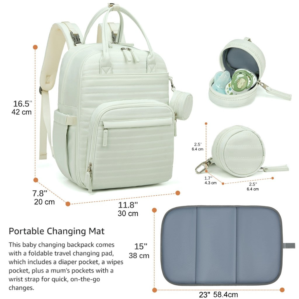 Mums Choice Waterproof Diaper Bag with Adjustable Padded Strap & Changing Mat SC208