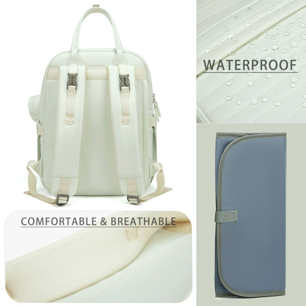 Mums Choice Waterproof Diaper Bag with Adjustable Padded Strap & Changing Mat SC208