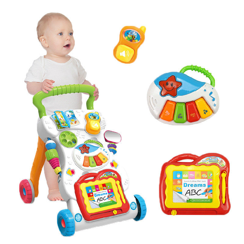 Gift Station Children Music Push Walker (with Weight Tank )