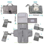 Mums Choice Waterproof Baby Diaper Bag with Changing Station Portable Large Capacity Mommy Bag