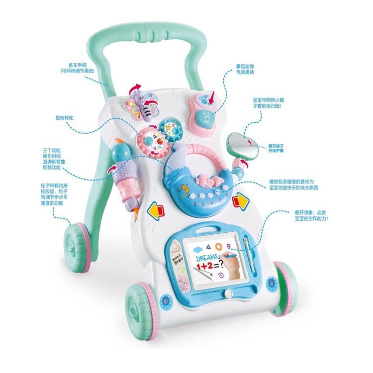 Gift Station Children Music Push Walker (with Weight Tank )