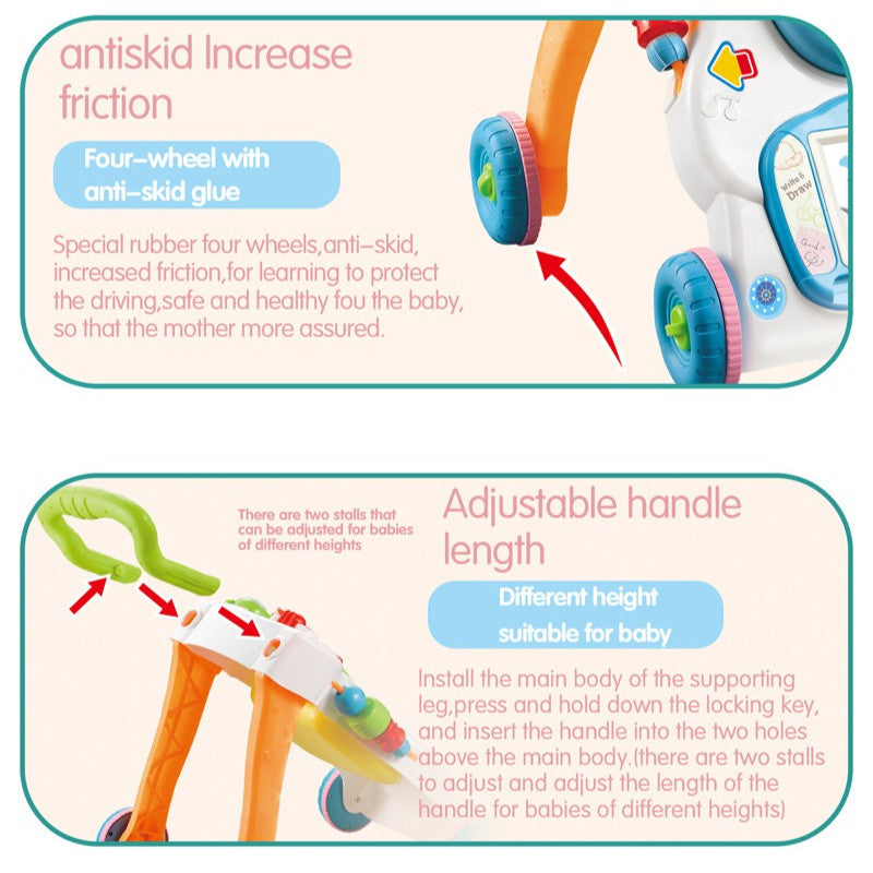 Gift Station Children Music Push Walker (with Weight Tank )