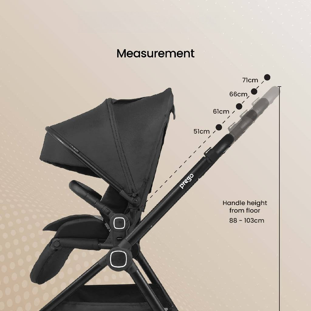 Prego Baby Sultan Two Way Facing Baby Stroller (0-30kg)