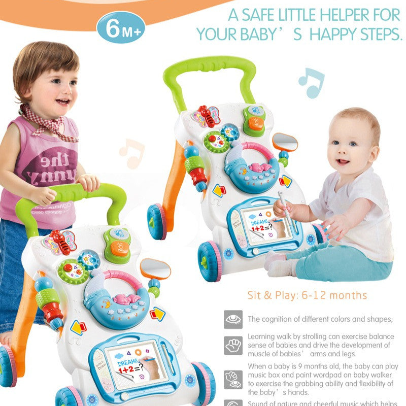 Gift Station Children Music Push Walker (with Weight Tank )
