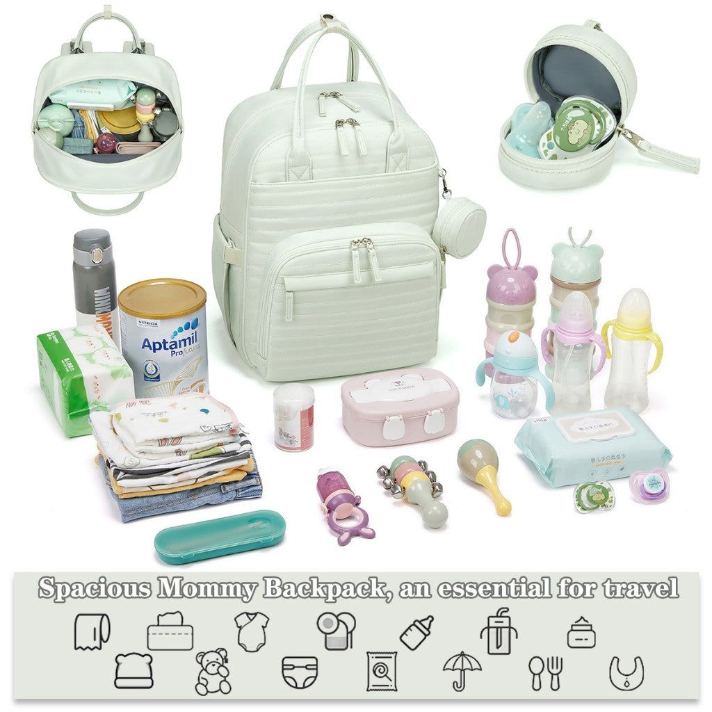 Mums Choice Waterproof Diaper Bag with Adjustable Padded Strap & Changing Mat SC208