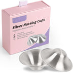 Mums Choice Silver Nursing Cups  1 Pair ( 2 Sizes )