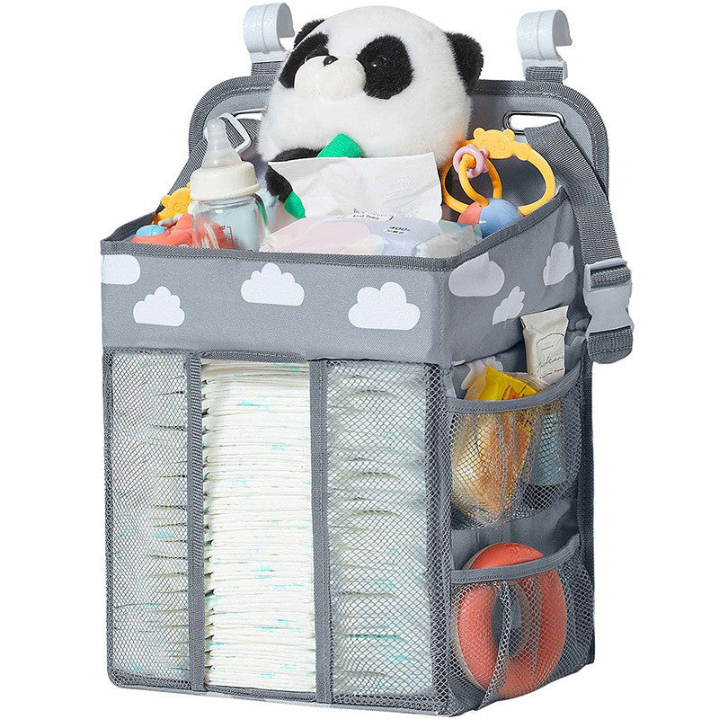 Mums Choice Baby Diaper Organizer Large Capacity Hanging Crib & Stroller Storage Bag