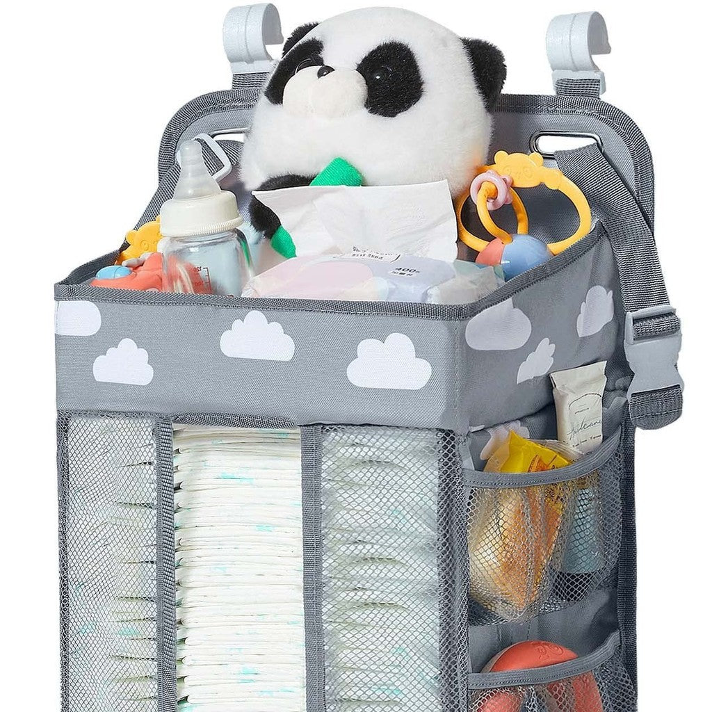 Mums Choice Baby Diaper Organizer Large Capacity Hanging Crib & Stroller Storage Bag