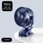 Nemobaby 10000mAh Built-in battery USB Clip Stroller Fan /Desk top Fan with 4 Speed