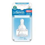 Dr. Brown’s™ Narrow Bottle Nipple 2 pack / Silicone Teats