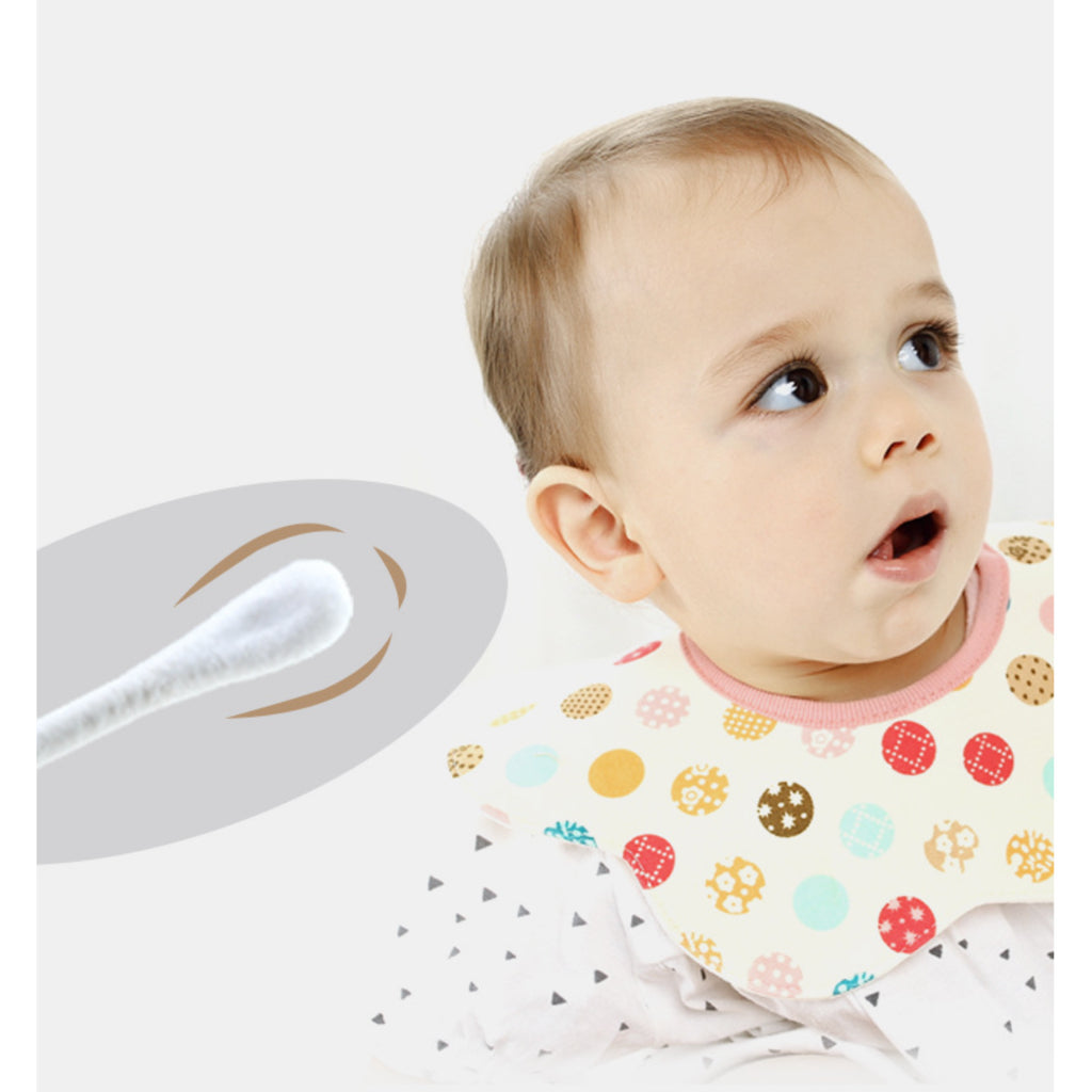 MISUTA 2 in 1 tips Baby Cotton Swabs Organic Cotton Bud(400pcs / Contains =800 Tips )