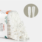 MISUTA 2 in 1 tips Baby Cotton Swabs Organic Cotton Bud(400pcs / Contains =800 Tips )