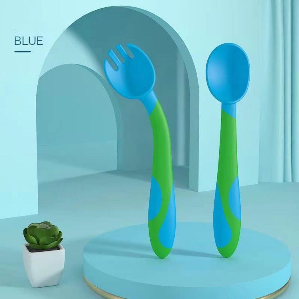 MISUTA Bendable / Curve-able Baby Spoon and Fork Set