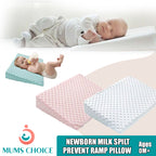 Mums Choice baby wedge pillow / newborn milk spilt prevent ramp pillow