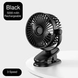 【Ready Stock 】Nemobaby 10000mAh Built-in battery USB Clip Stroller Fan /Desk top Fan with 4 Speed