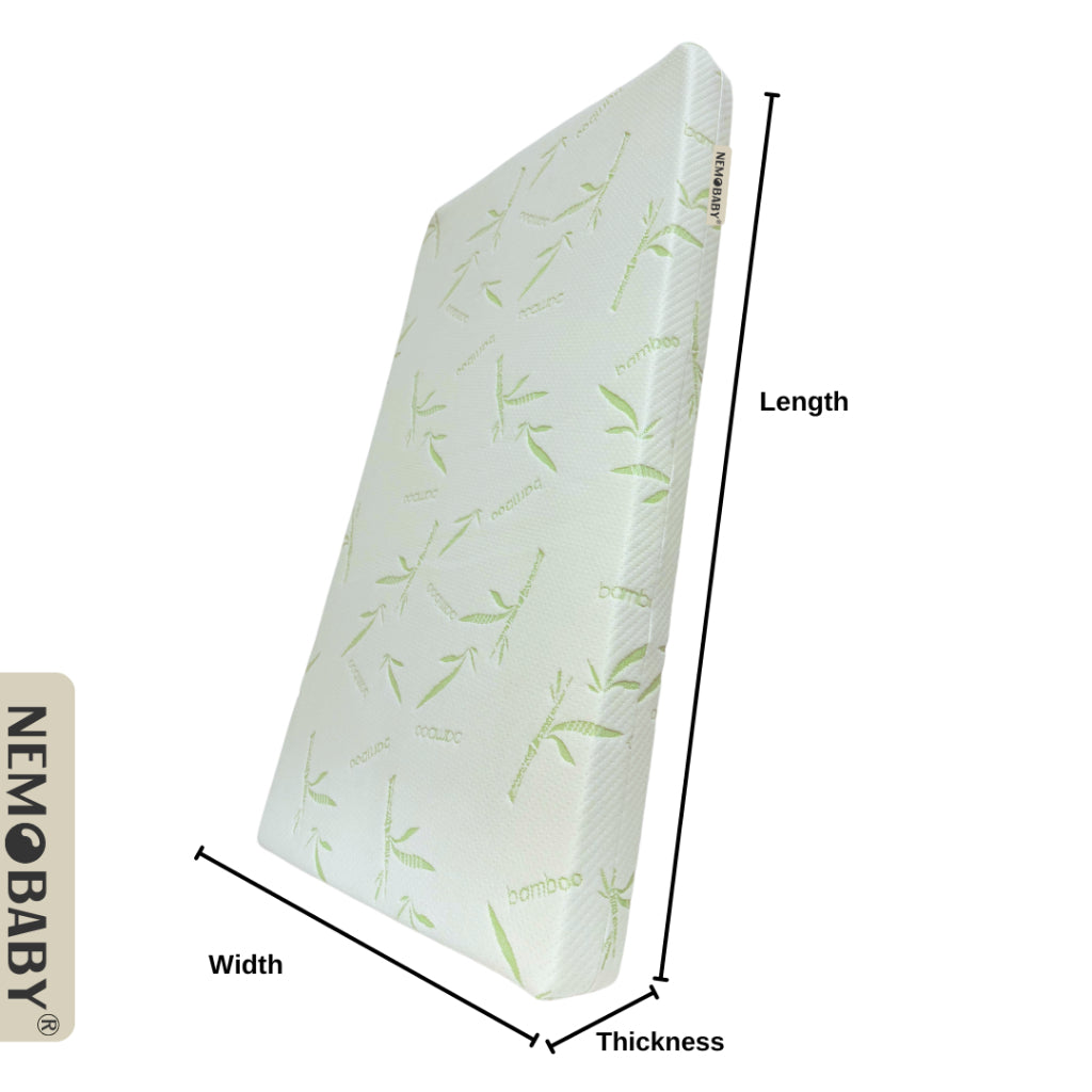 Nemobaby High Density Anti-Dust Mite Bamboo Covered Baby Mattress
