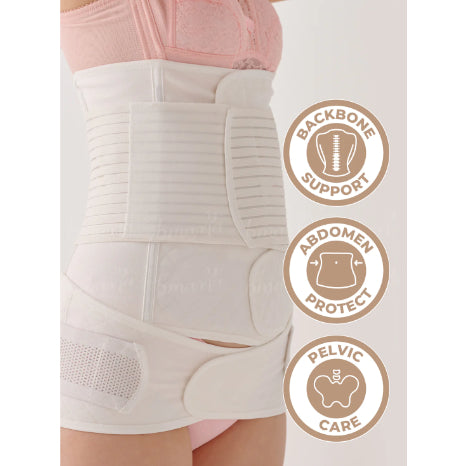 Bmama Pure Cotton Anti Allergy Belly Binder Set (3pcs)