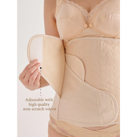 Bmama 2 in 1 Belly and Pelvic Binder Satin Set (Golden Girdle)