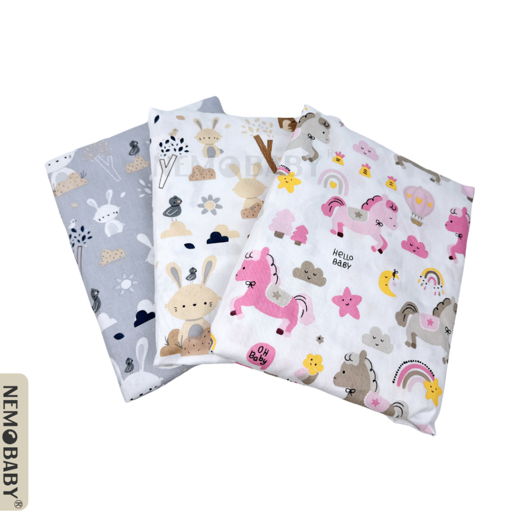 Nemobaby 100% Premium Cotton Baby Mattress Fitted Sheet