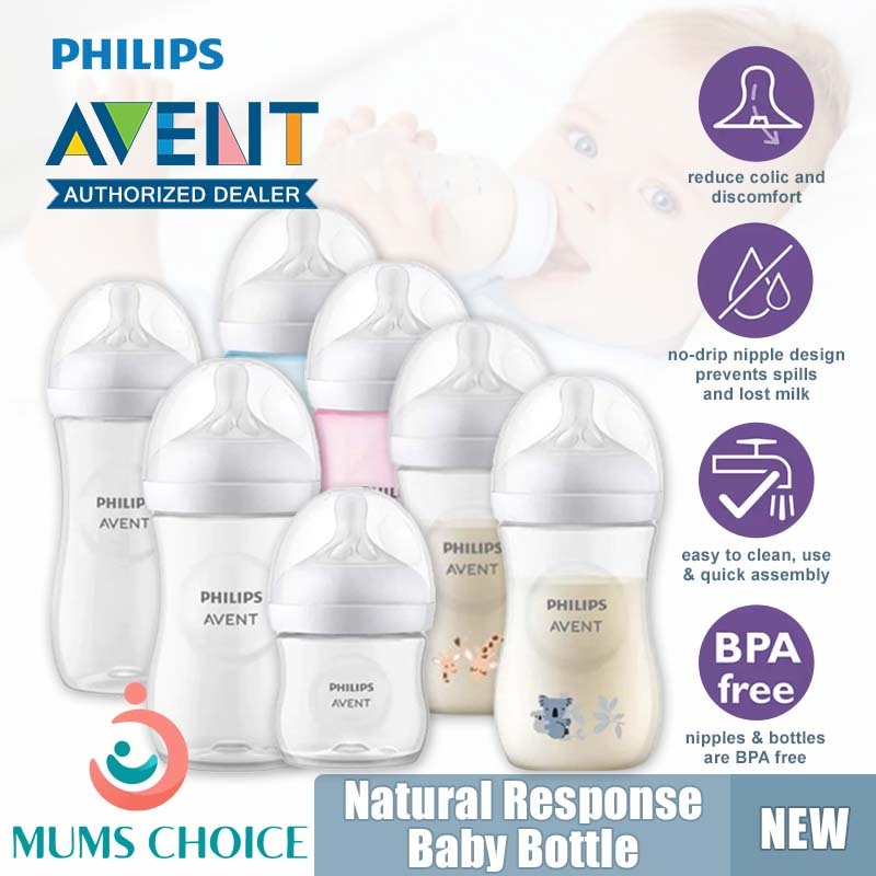 Philips Avent Natural Response Baby Bottle Single/Twin 125ml 260ml 330ml