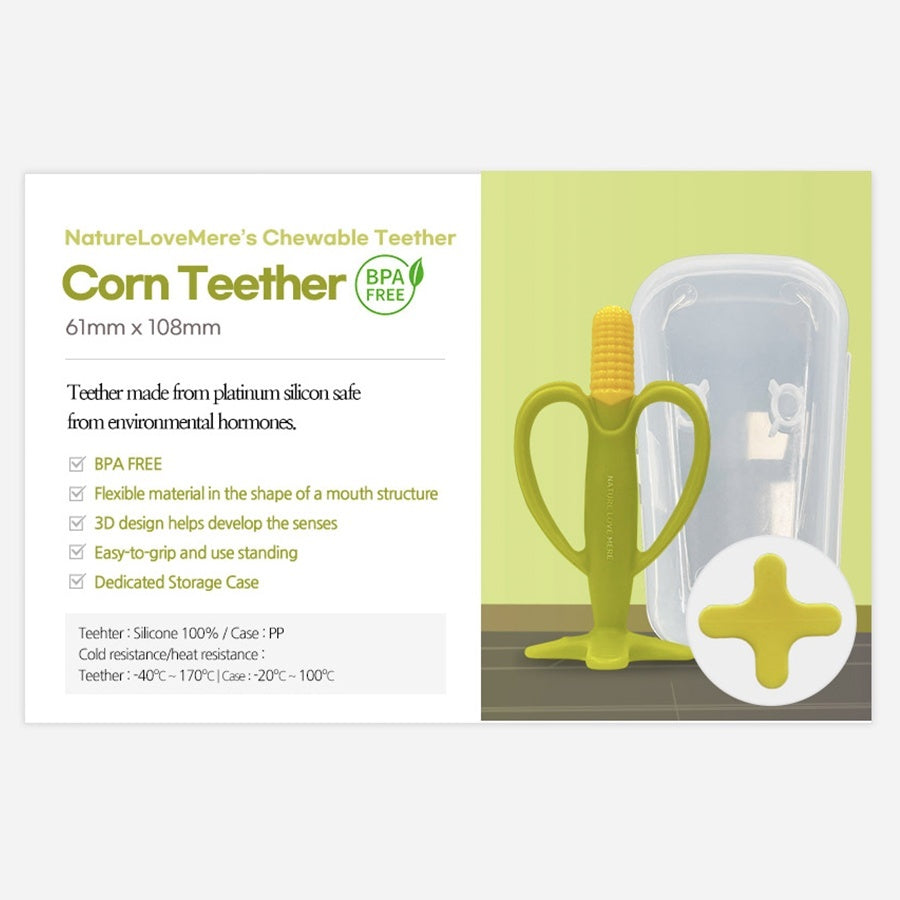 Nature Love Mere Korea Made High Quality Baby Platinum Silicone Teether