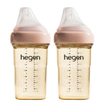 Hegen PCTO™ 240ml/8oz Feeding Bottle PPSU, 2-Pack with Medium Flow Teats (3 to 6 months)