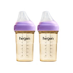 Hegen PCTO™ 240ml/8oz Feeding Bottle PPSU, 2-Pack with Medium Flow Teats (3 to 6 months)