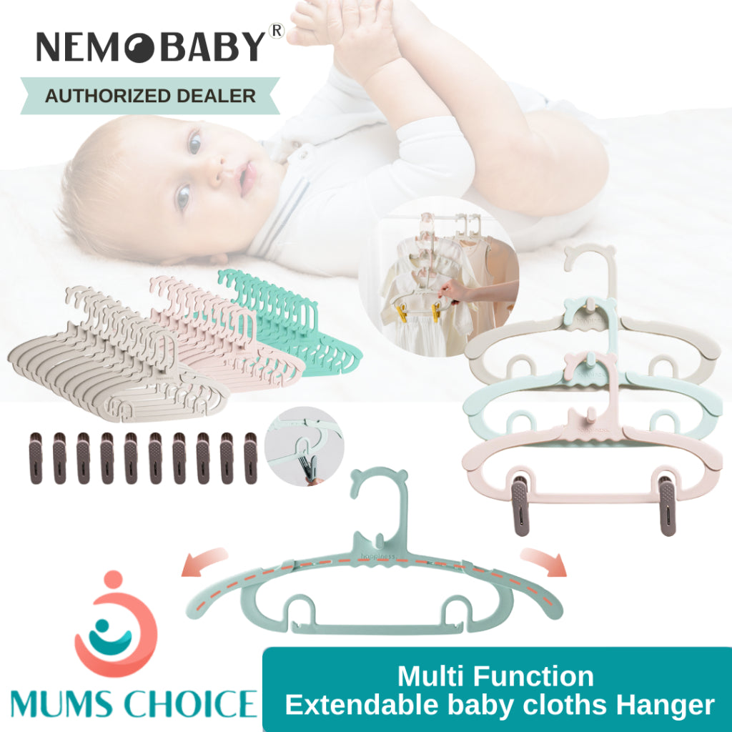 Nemobaby Baby Clothes Hanger Stackable / Extendable Design