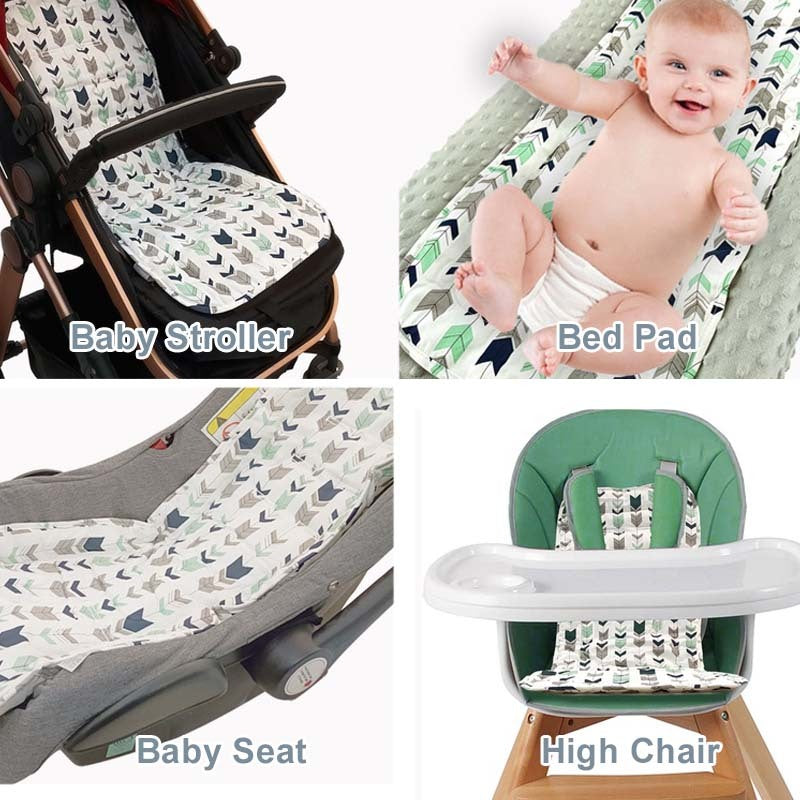 Mums Choice Cotton Baby Seat Liner Stroller Seat Mat Breathable Cushion Pad