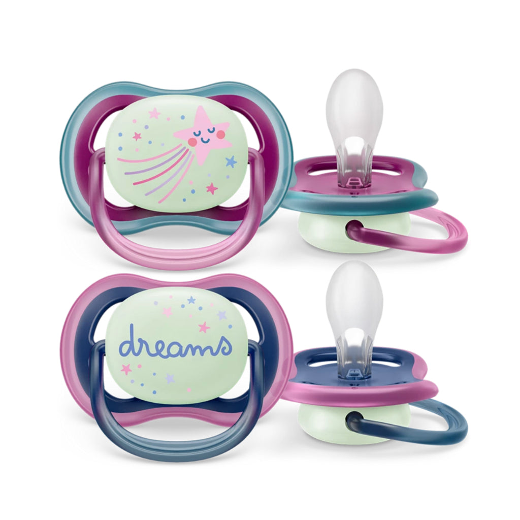Philips Avent Night time pacifier 0-6M+ / 6-18M+