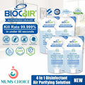 BioCair ® BC-65 4 Pack Anti-Bacterial Disinfectant Air Purifying Solution Bundle