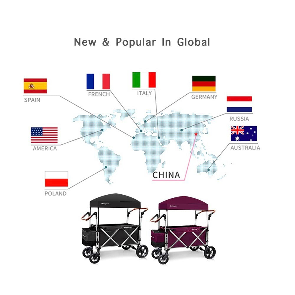 Mums Choice premium deluxe foldable strong wagon / stroller-Upgrade version