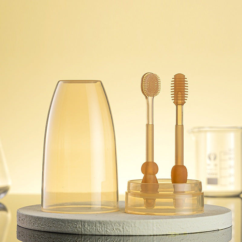 Misuta Silicone Toothbrush And Tongue Relay Set For Babies From 0 - 18 Months