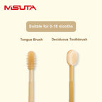 Misuta Silicone Toothbrush And Tongue Relay Set For Babies From 0 - 18 Months