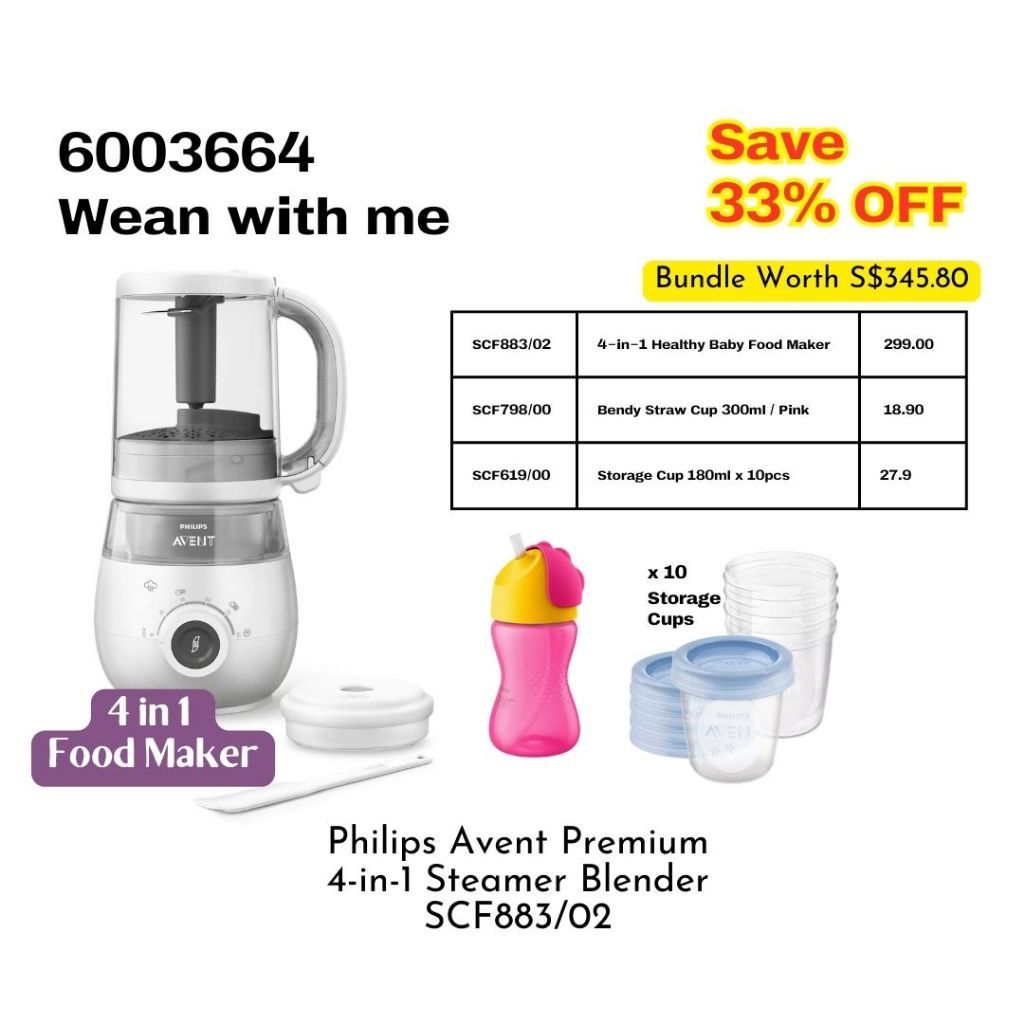 Philips Avent 4 in 1 health baby food maker food blender  (2 Years warranty )