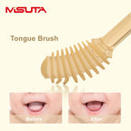 Misuta Silicone Toothbrush And Tongue Relay Set For Babies From 0 - 18 Months