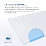 MLILY Air Feel Foldable Mattress Tri-Fold Cooling Gel Memory Foam Topper 90 x 192 x 7cm