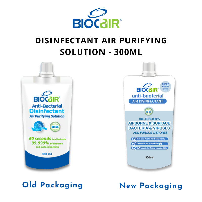 Biocair 6-in-1 Disinfectant Air Purifying Solution (300ml) - For Automobile #Baby In Car #Car Seat