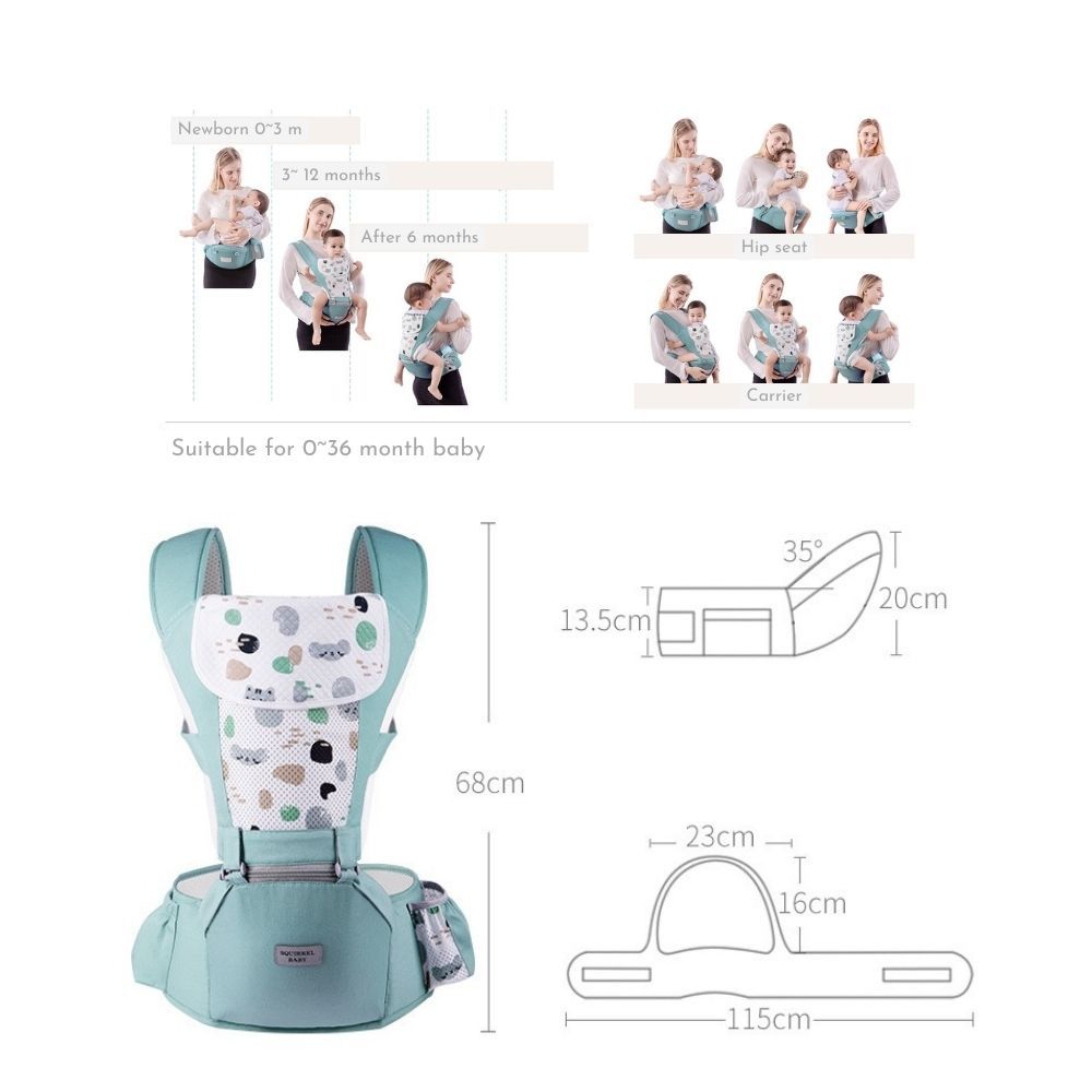 Mums Choice Multi-Function Ergonomic Hip Seat Baby Carrier